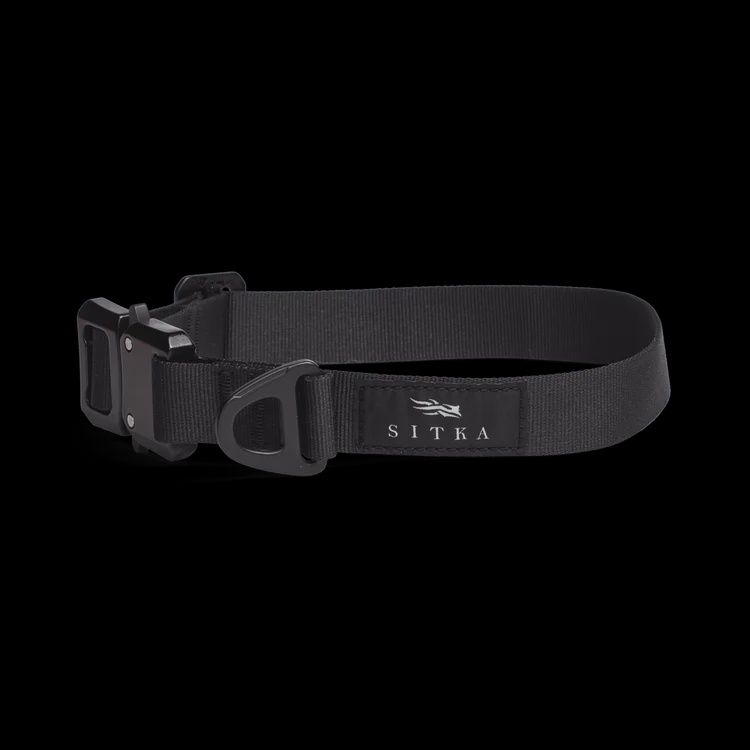 Sitka Dog Collar, Color: Basic Black, Size: MED