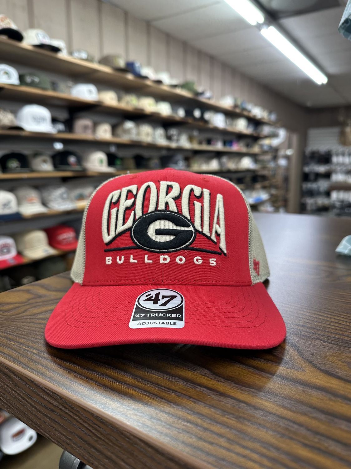 Georgia Bulldogs Red Arid 47 Trucker Hat