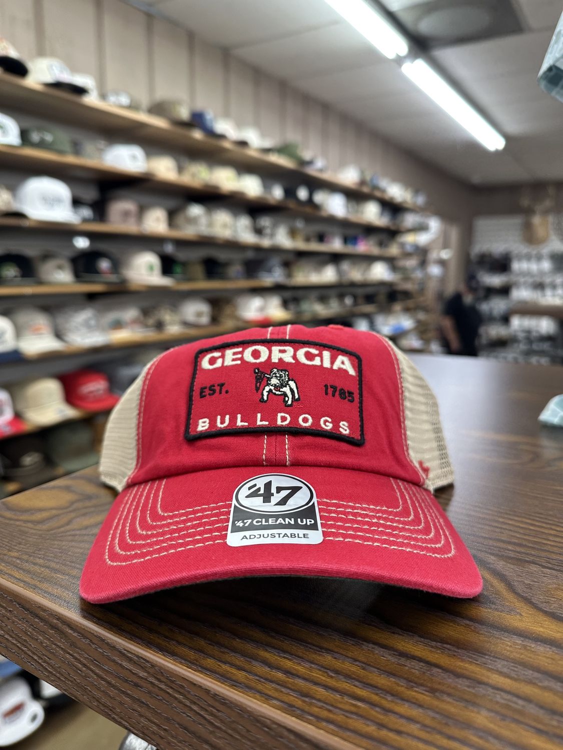 Georgia Bulldogs Vintage Red 47 Clean Up Hat