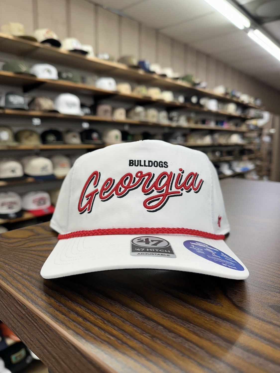 Georgia Bulldogs White BRRR Fairway 47 Hitch Hat