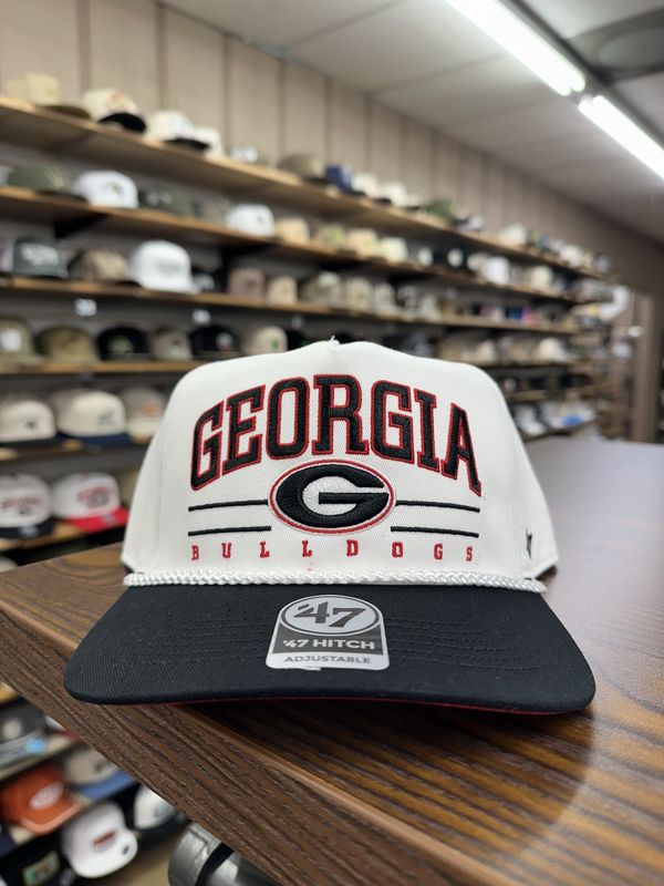 Georgia Bulldogs White Roscoe Rope TT 47 Hitch Hat