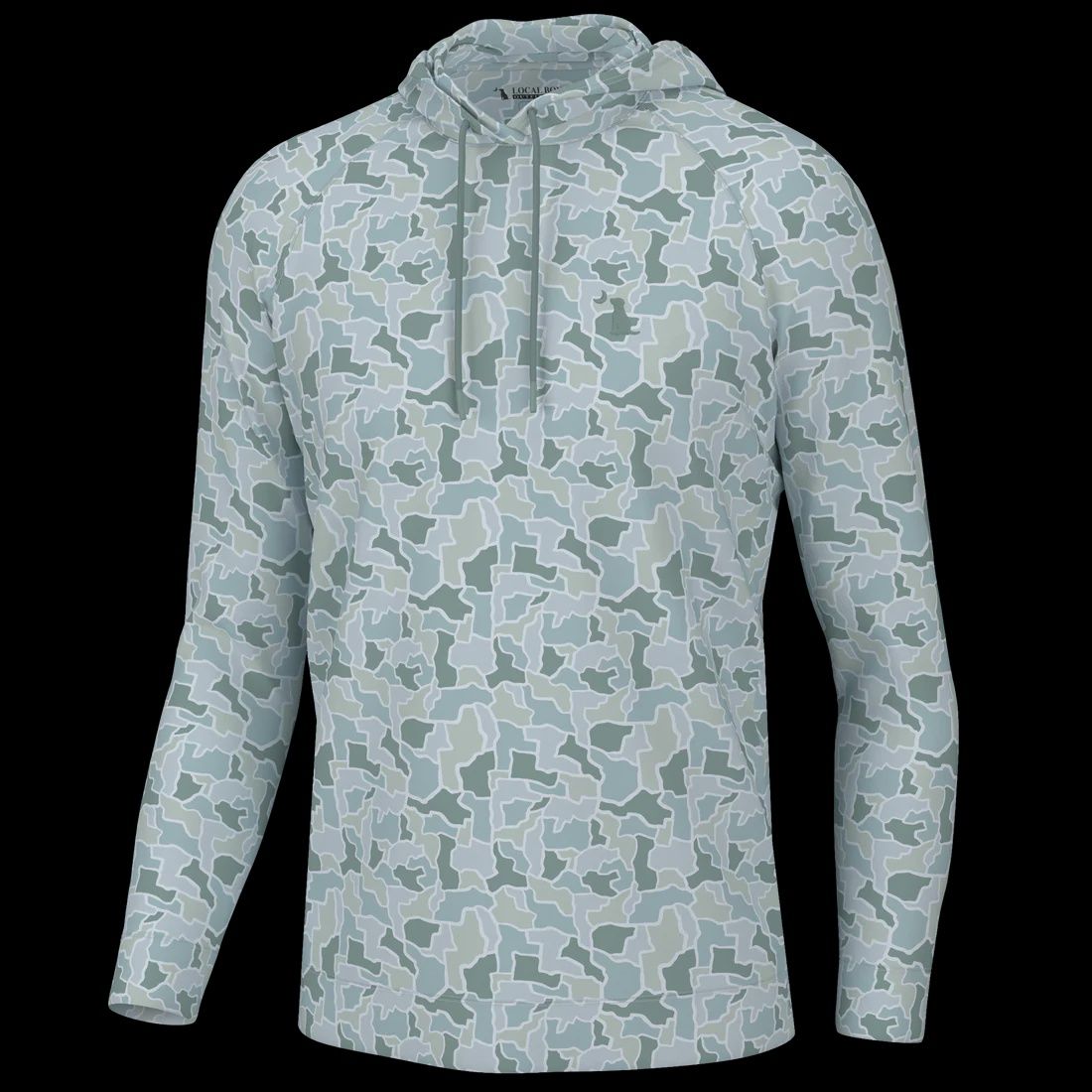 Youth Hemlock Hoodie, Color: GLC-Glacier Camo, Size: XSML