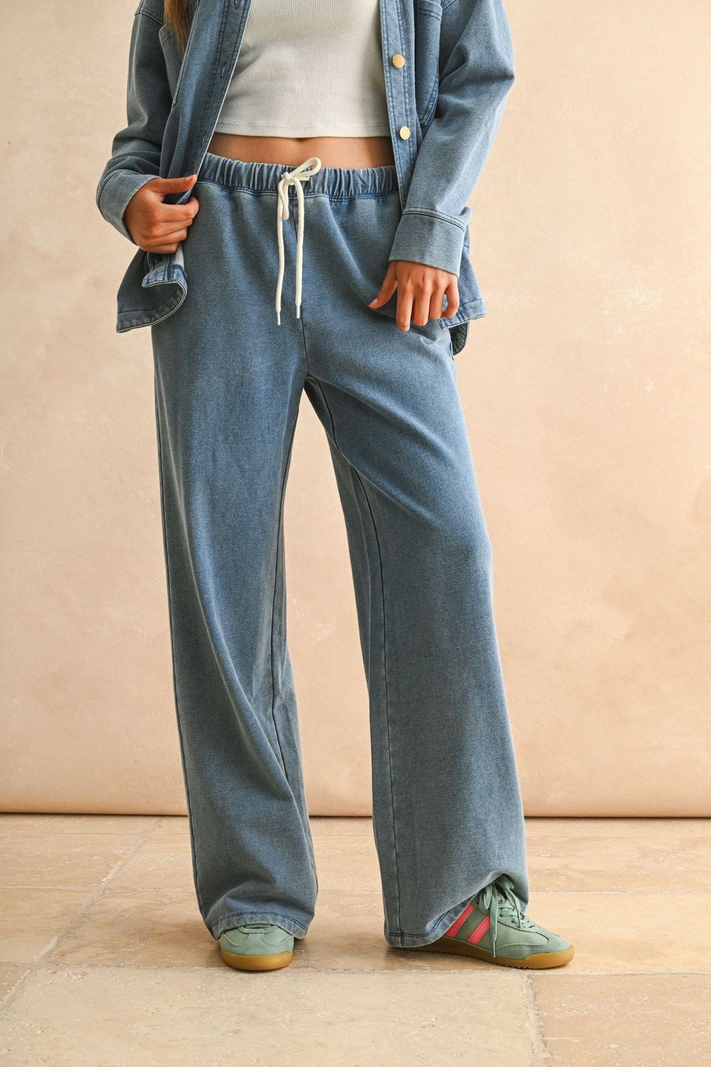 Somewhere With You Washed Knit Pants