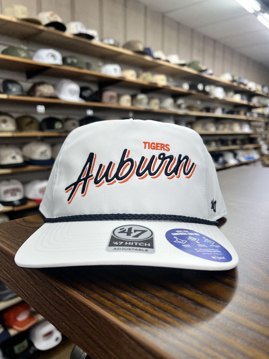 Auburn Tigers White Brrr Fairway 47 Hitch Hat