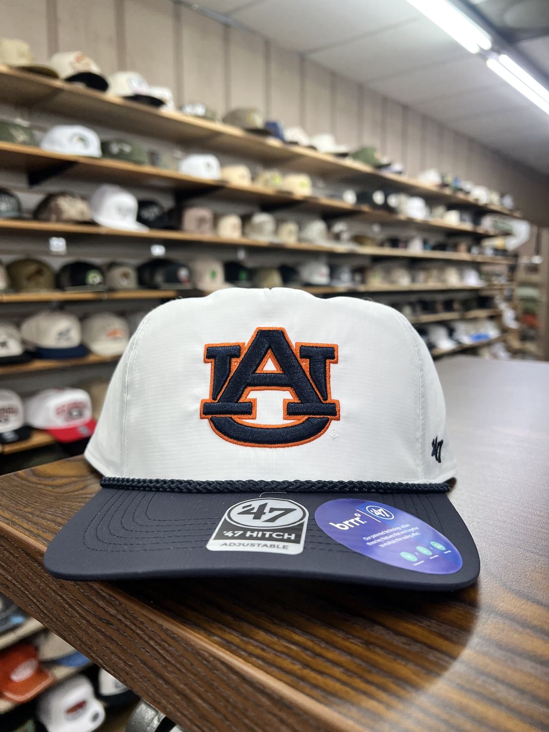 Auburn Tigers White Breakfast Ball Hitch Hat