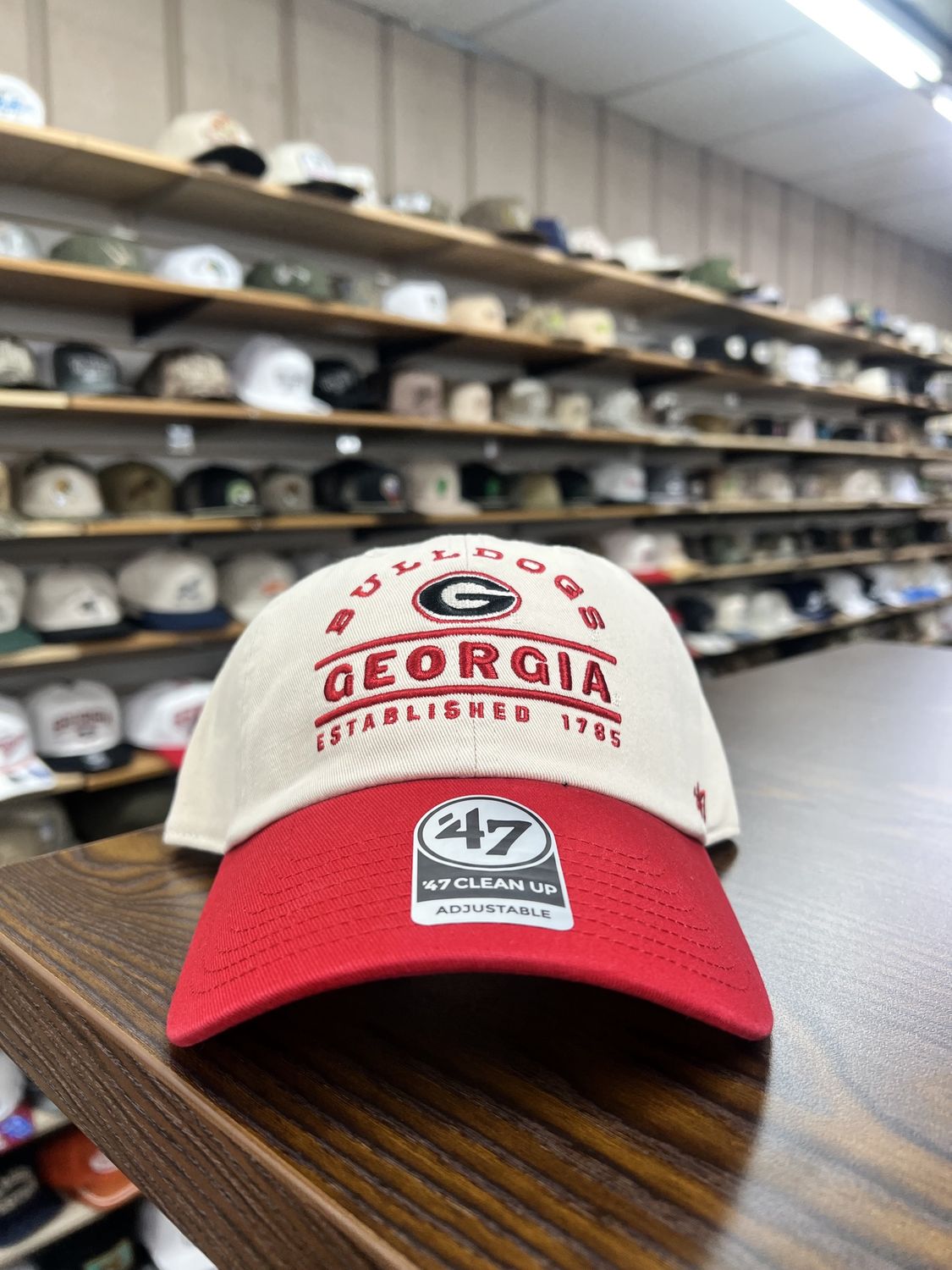 Georgia Bulldogs Natural Windham 47 Clean Up Hat