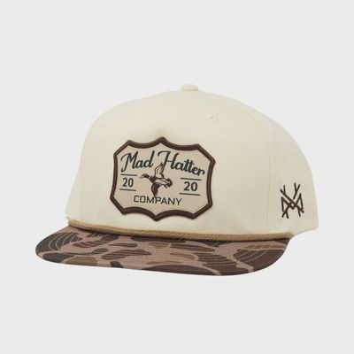 Green Head Rope Hat - Duck Camo/Natural