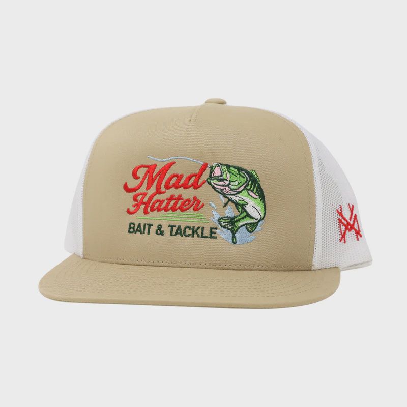 Bait &amp; Tackle High Pro Hat - Khaki/White