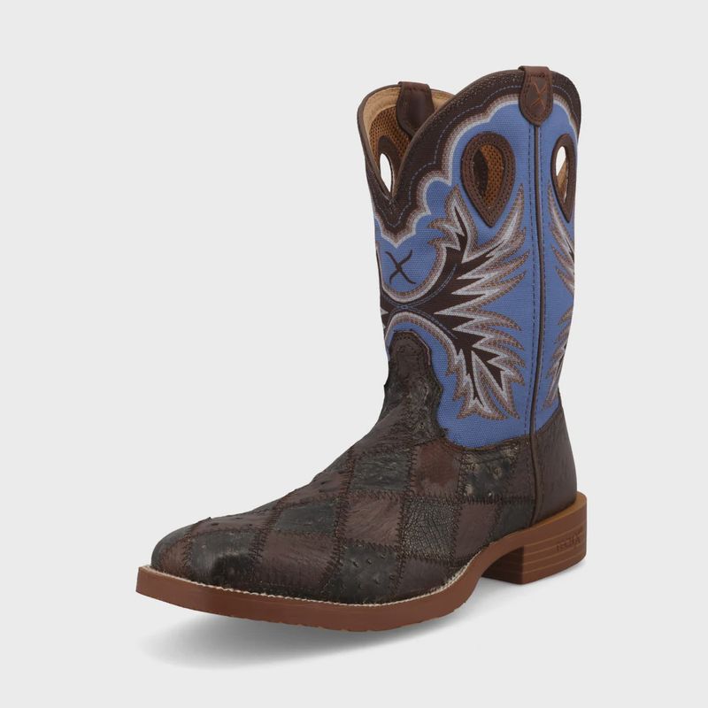 11&quot; Tech X Boot - Saddle &amp; Iron Grey/ Ostrich &amp; Sky Blue