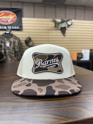 Duck Camo Rubber Patch 7 Panel Hat