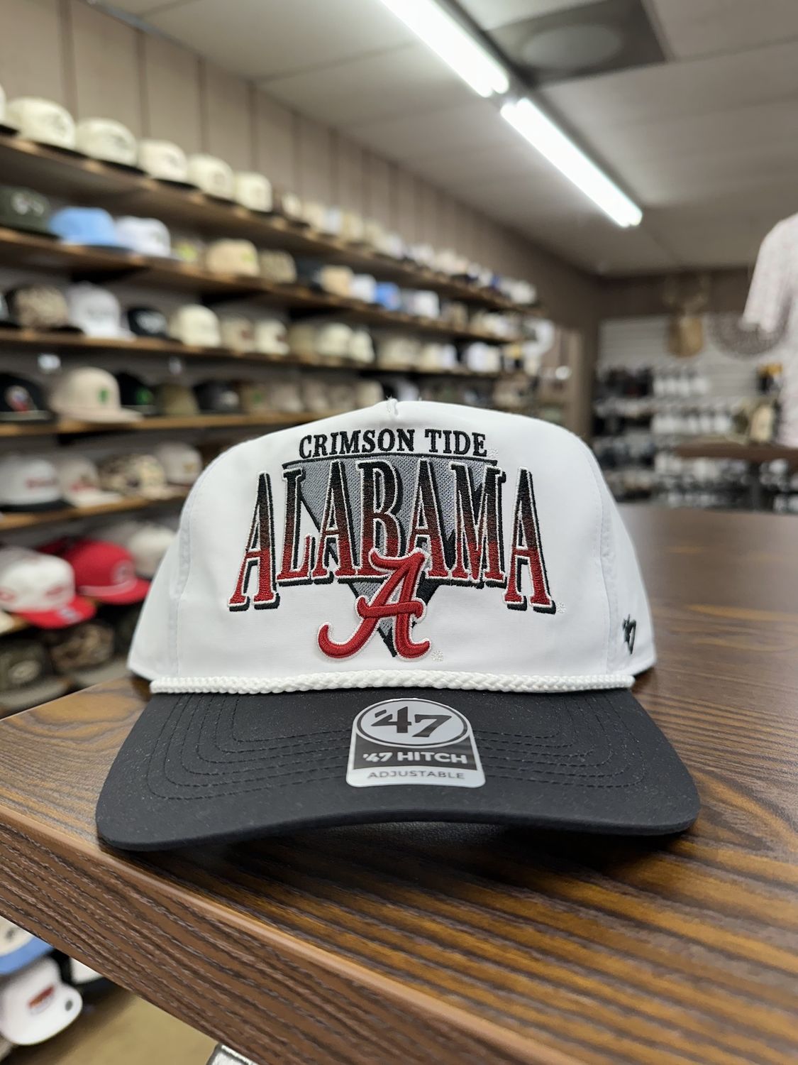 Alabama Crimson Tide White Tribute Rope Hat