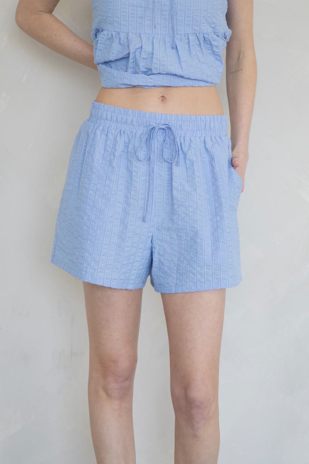 Count On Me Striped Shorts