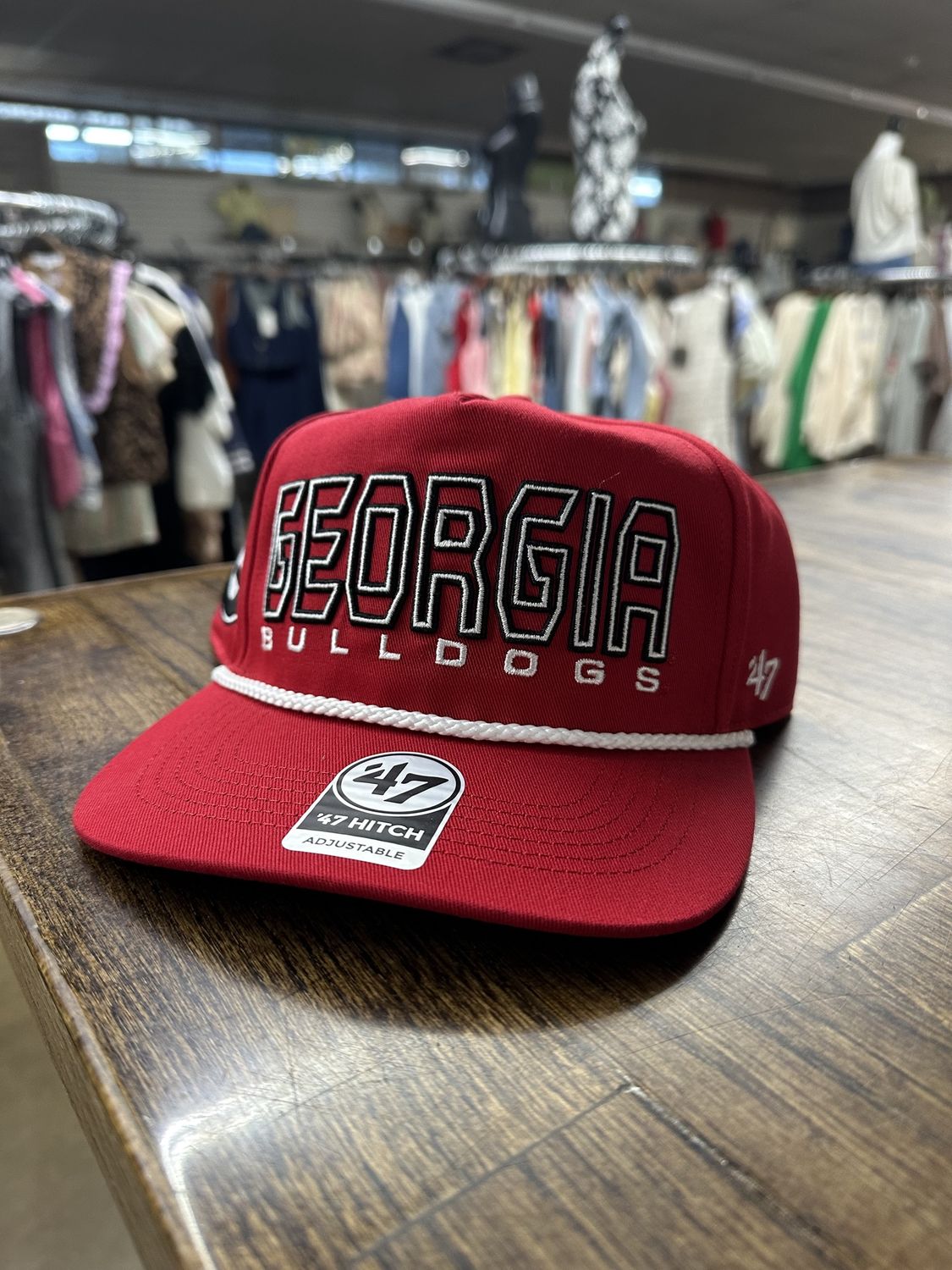 Georgia Bulldogs Red Byline Hitch Hat