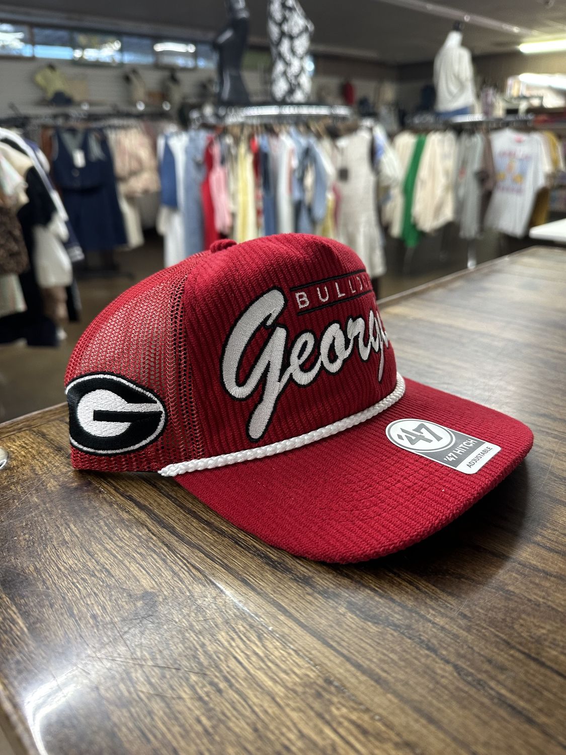 Georgia Bulldogs Red Double Header Mesh Hat