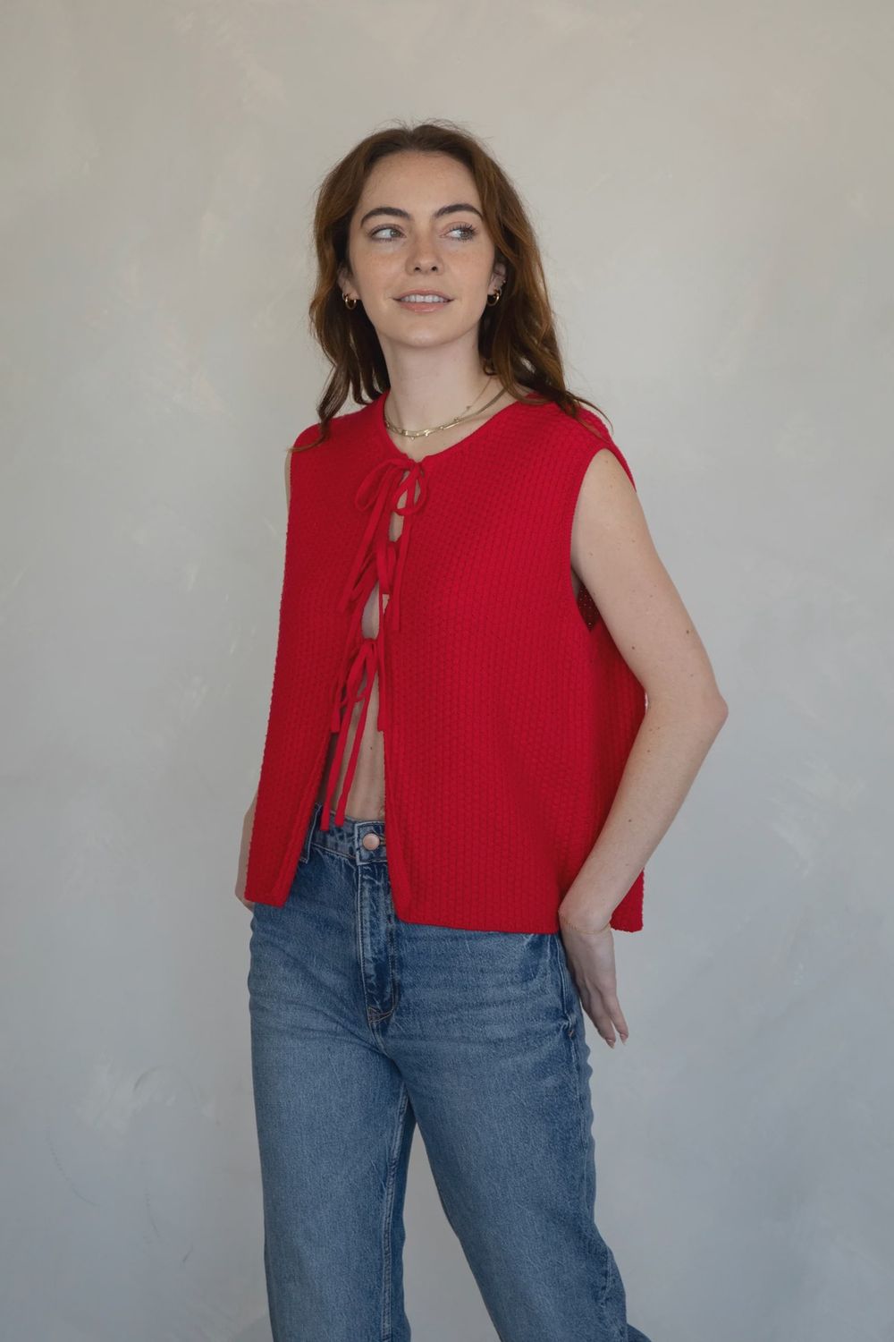 Change My Mind On You Tie Vest