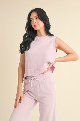 Megan Mineral Wash Sleeveless Top
