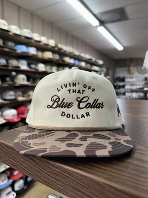 Blue Collar Dollar Rope Hat - Camo/Natural