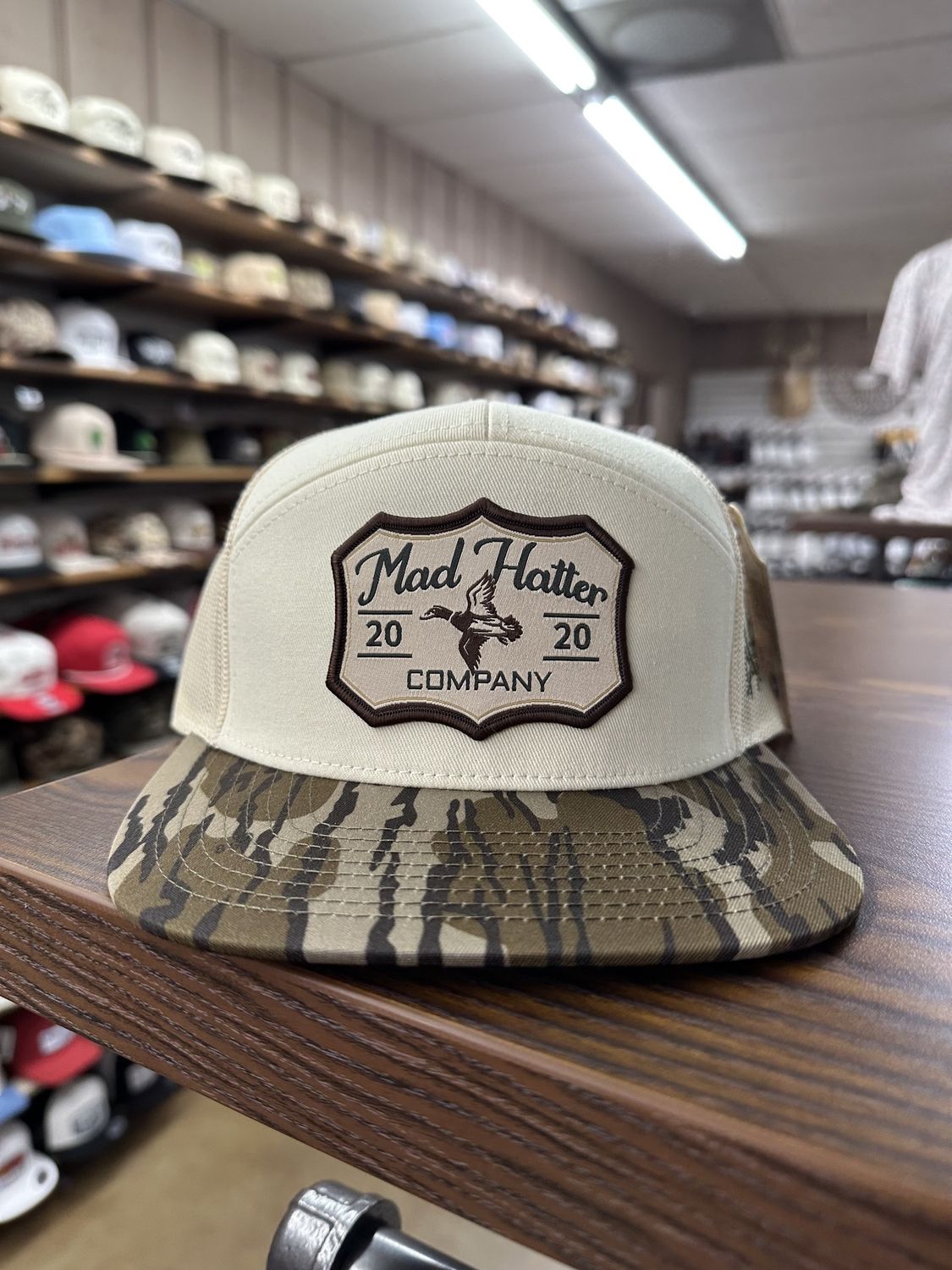 Green Head 7 Panel Hat - Bottomland/Khaki