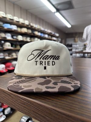 Mama Tried Rope Hat - Duck Camo/Natural