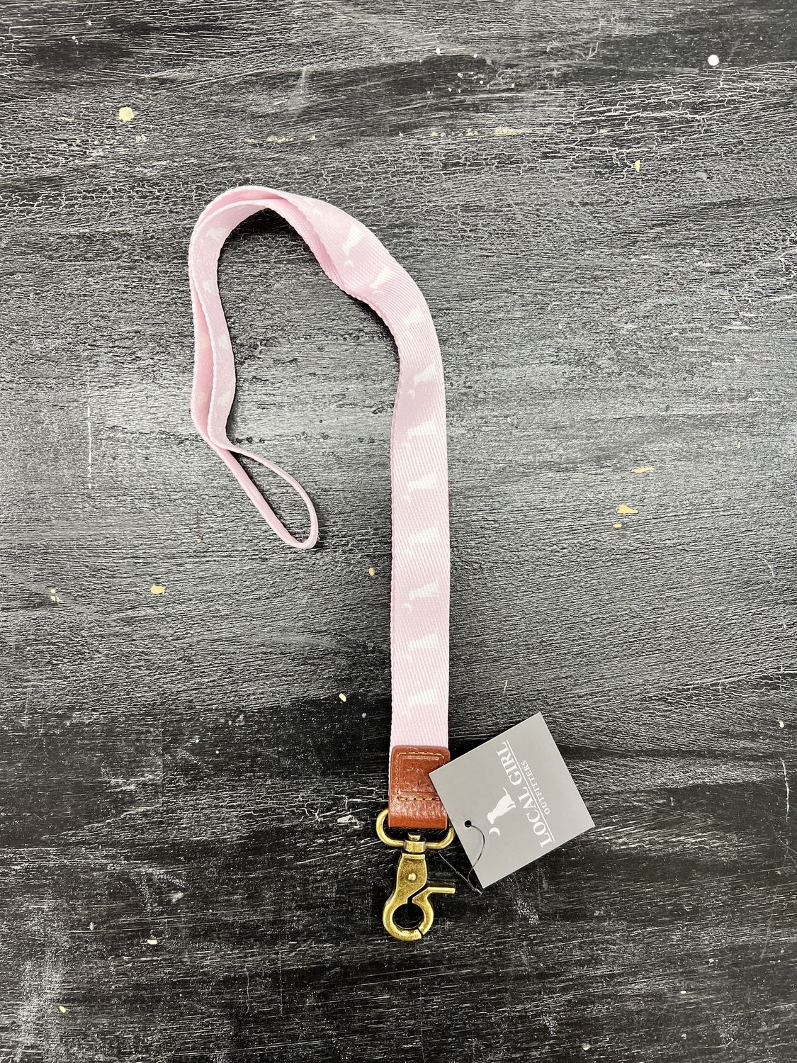 Pink Dog &amp; Moon Long Lanyard