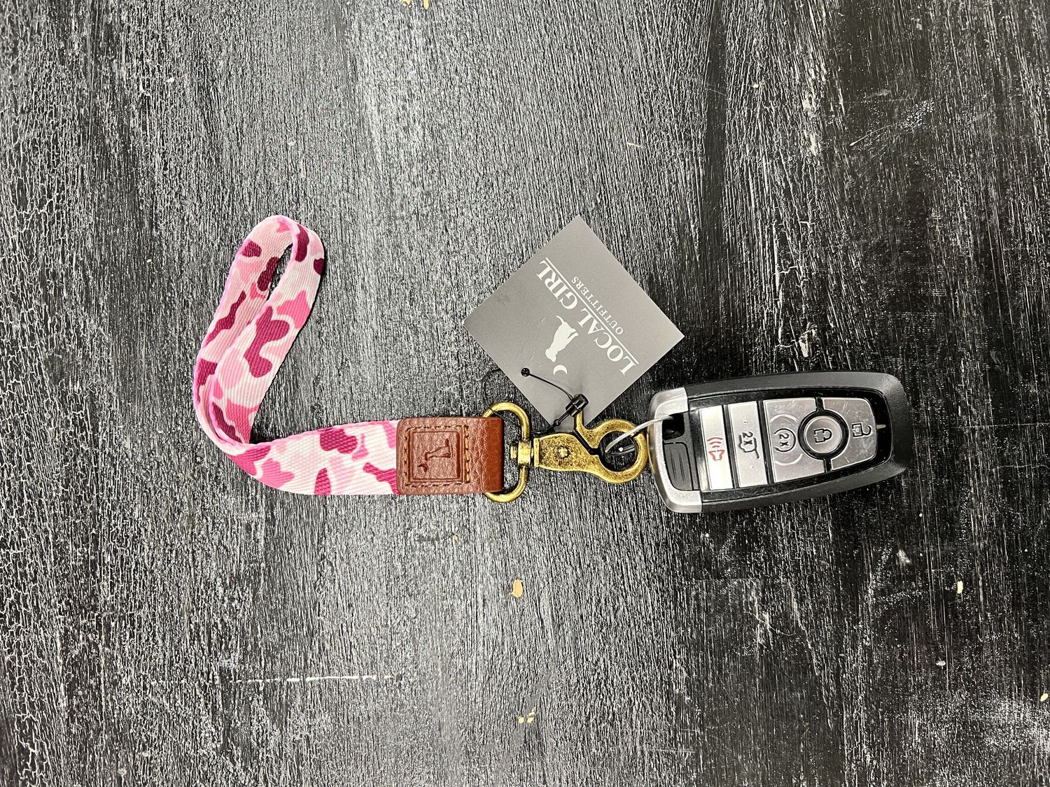 Pink Localflage Wrist Lanyard