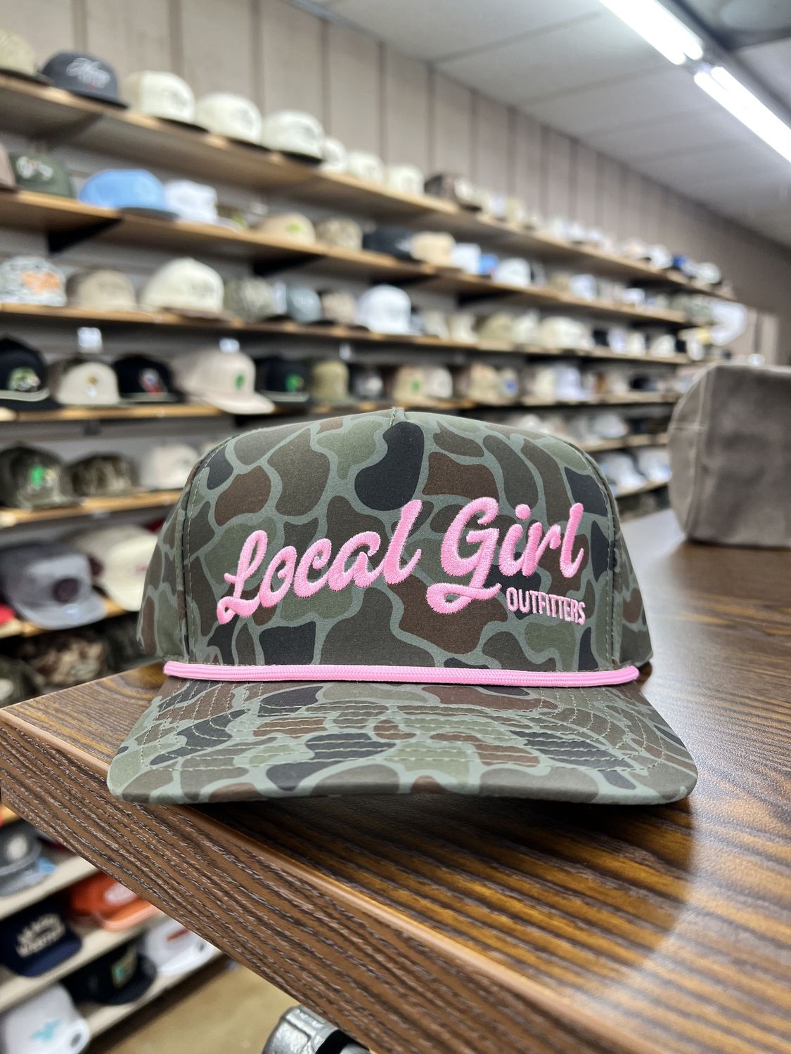 LG Cursive Charm Rope Hat