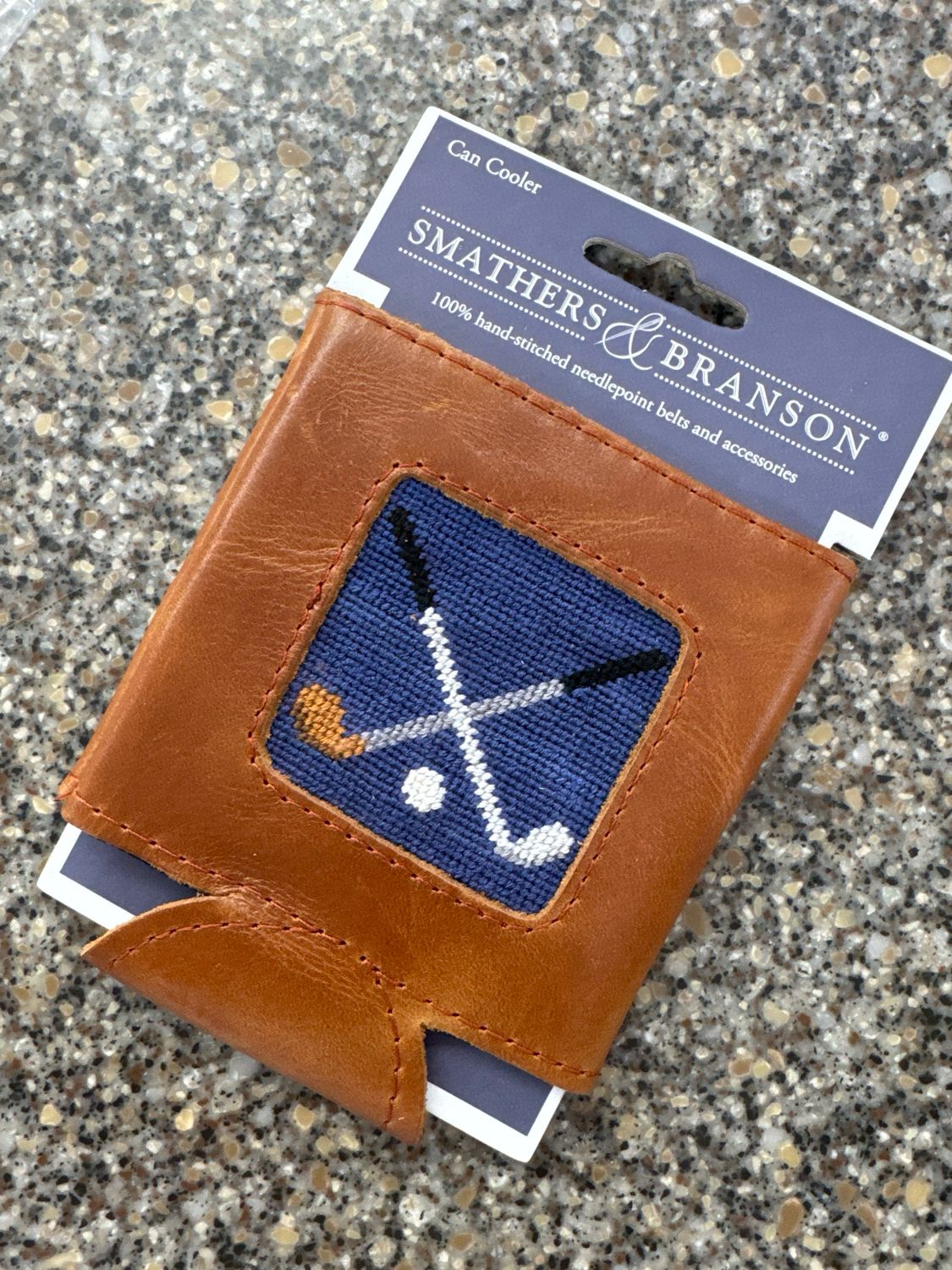 Crossed Clubs Can Cooler - Classic Navy