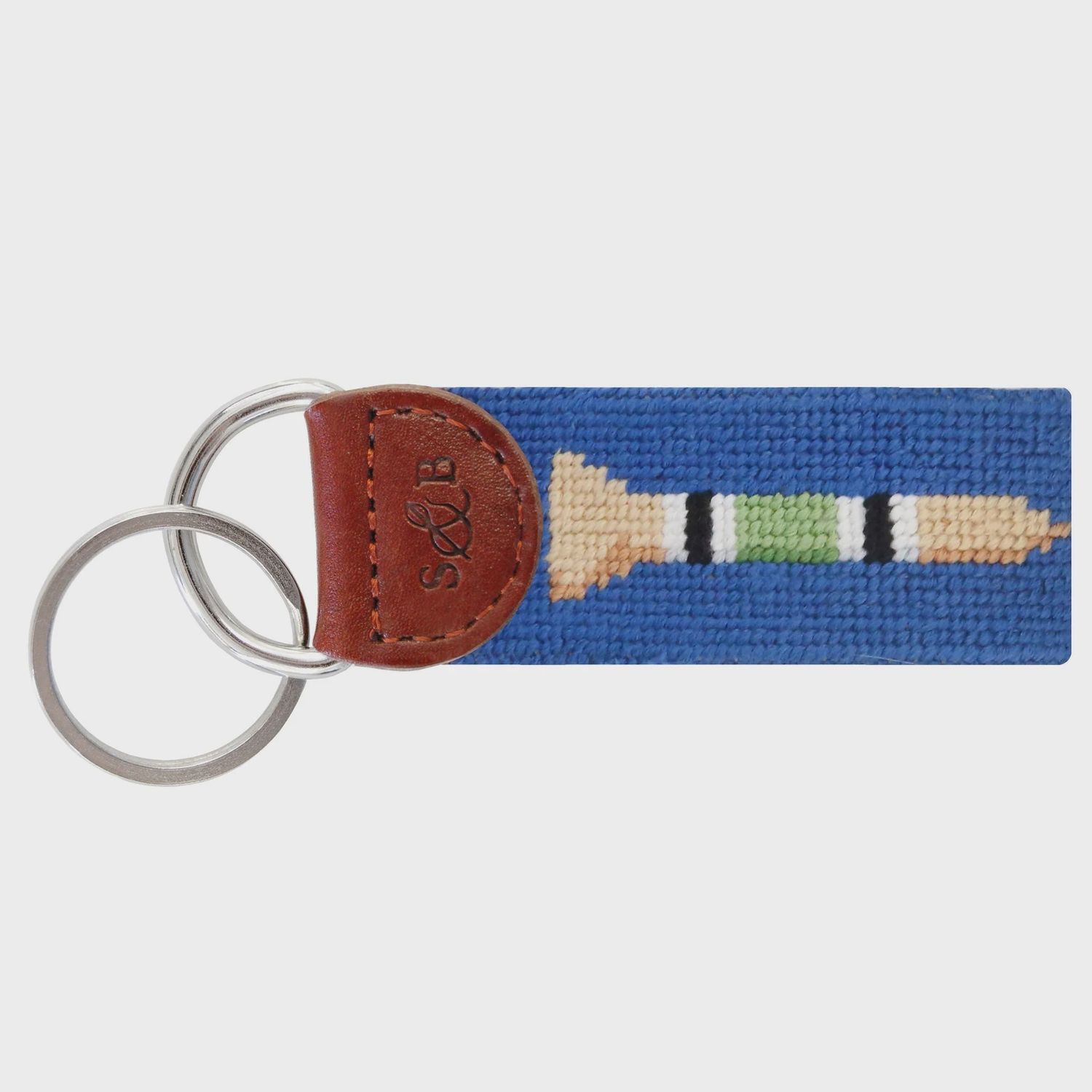 Golf Tees Key Fob - Blueberry