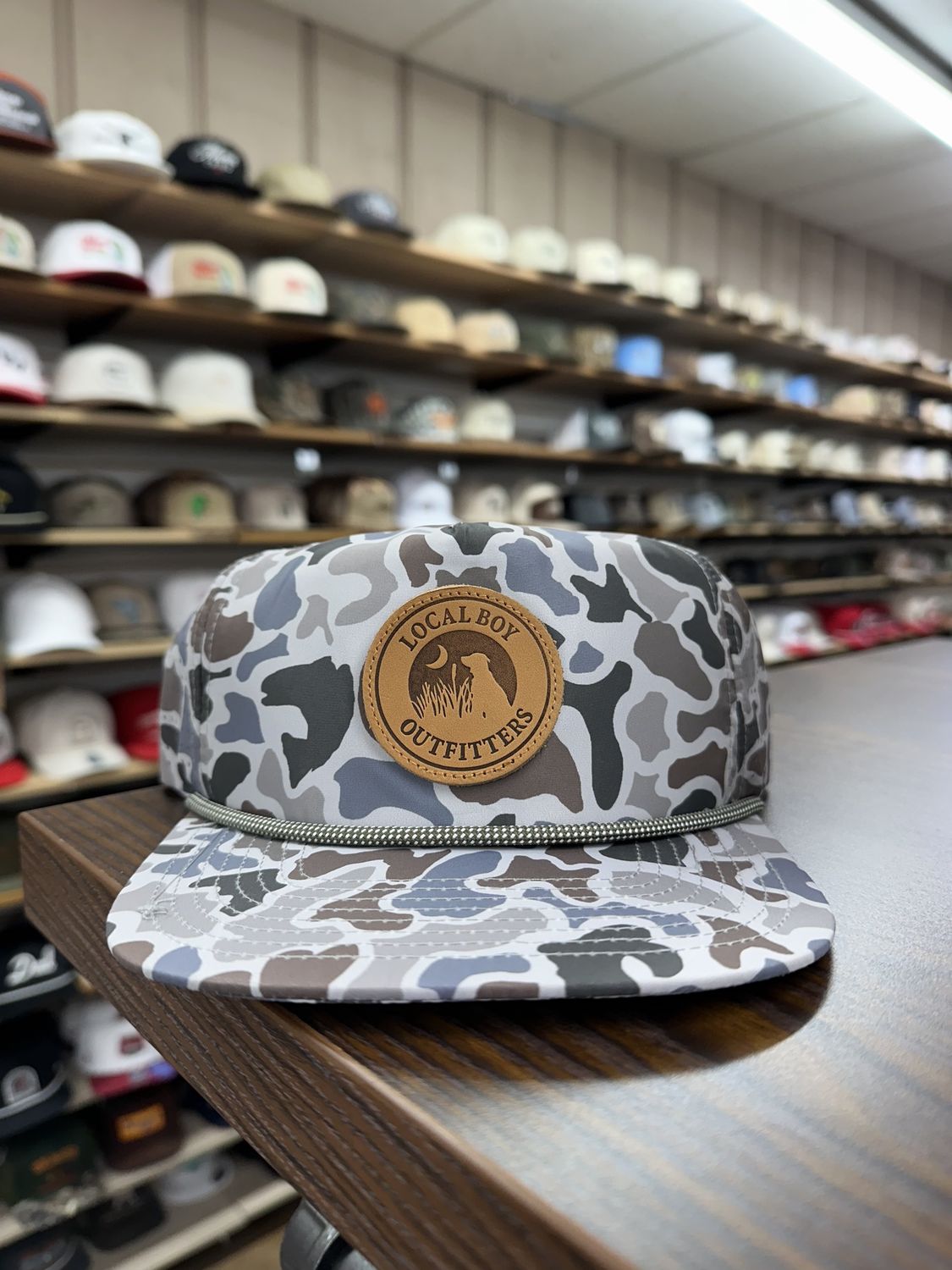 Leather Patch Perf LP Rope Hat