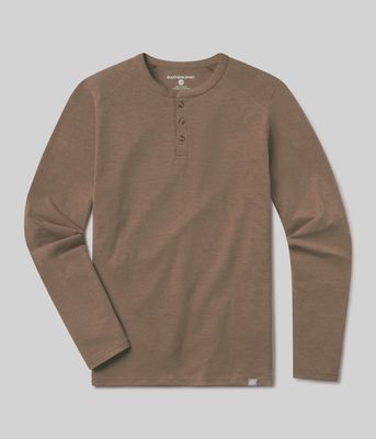 Max Comfort LS  Henley - Natural