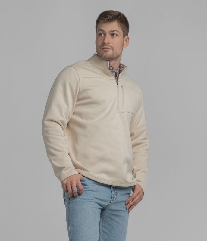 Fleece Essential Quarter Zip - Canvas