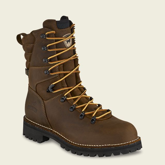 Men&#39;s Shorewood 9&quot; Soft Toe Waterproof Vibram Sole Work Boot - Brown