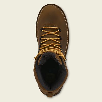 Men's Shorewood 9" Soft Toe Waterproof Vibram Sole Work Boot - Brown