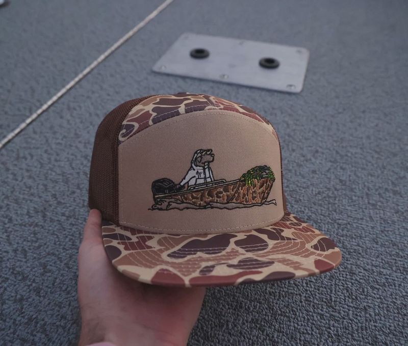 That Dog&#39;ll Hunt 7 Panel Trucker Hat - Old School