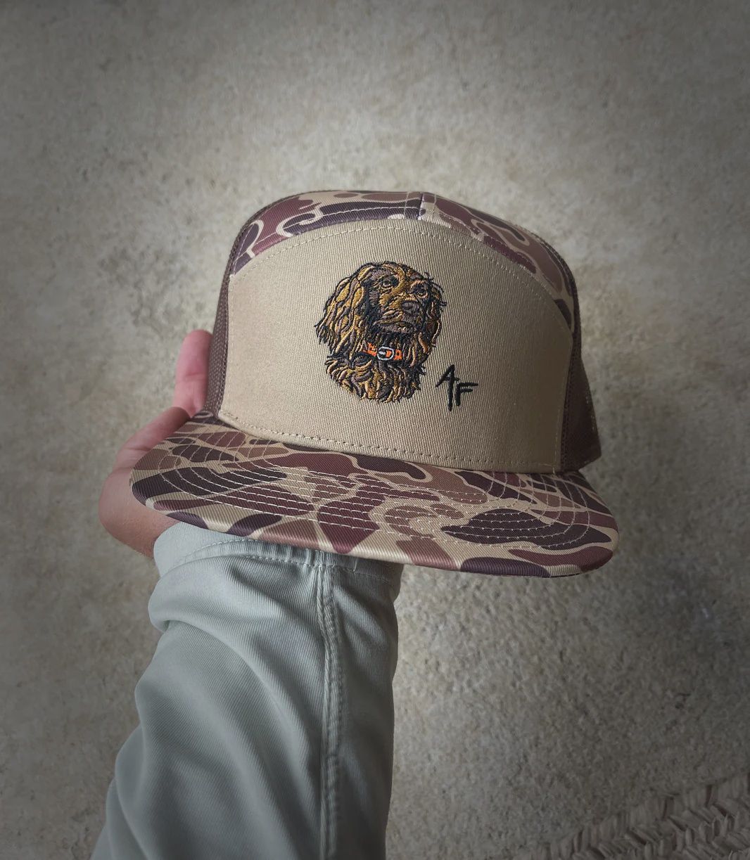 Boykin 7 Panel Trucker Hat - Duck Camo