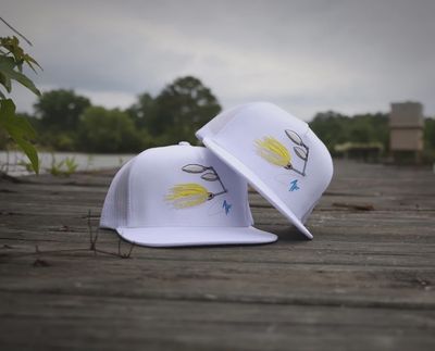 The Spinnerbait Trucker Hat - White Out