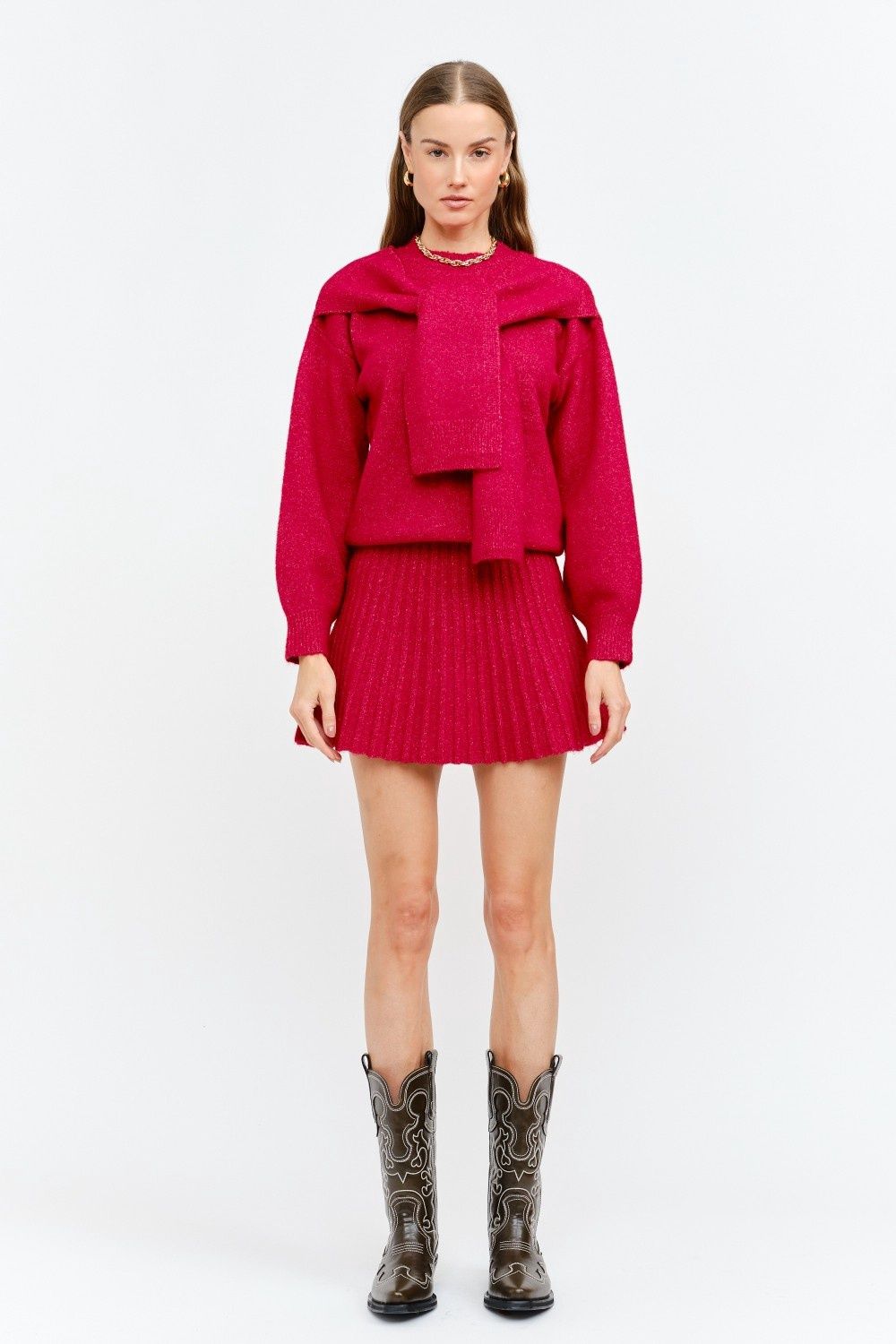 Beau Sweater With Shoulder Tie