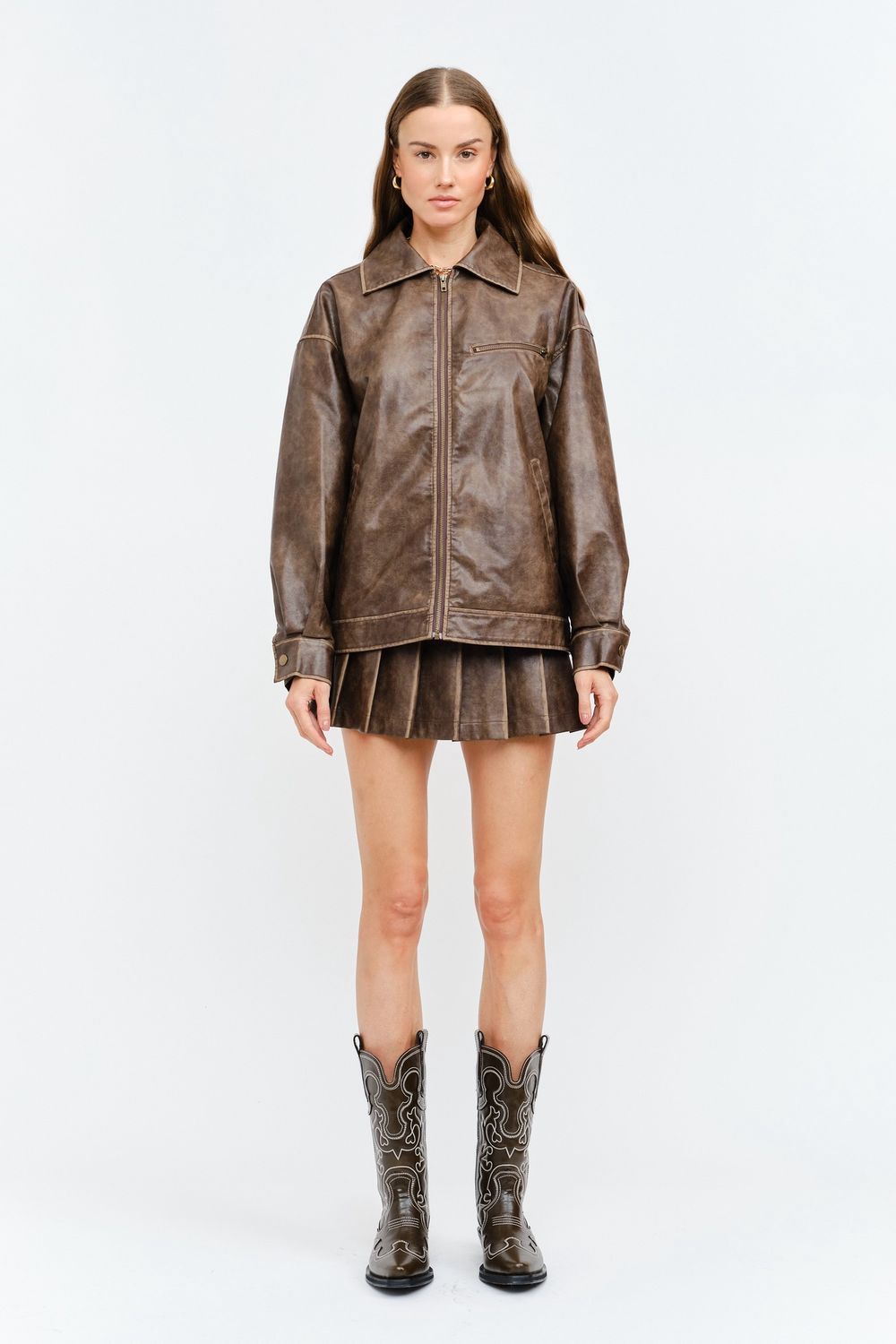 Caleb Vegan Leather Jacket