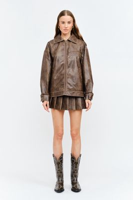 Caleb Vegan Leather Jacket