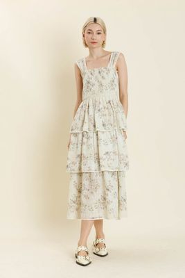 The Right Time Embroidered Midi Dress