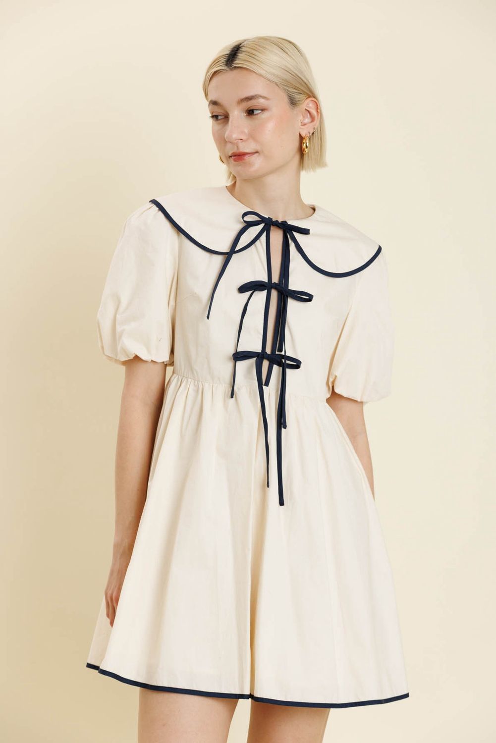 Before You Go Collared Mini Dress