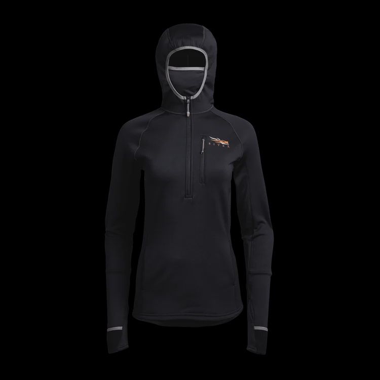 Women&#39;s Fanatic Hoodie, Color: BK-Sitka Black, Size: MED