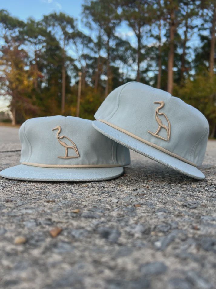 Heron Embroidered Rope Hat - Tarpon