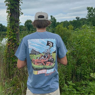 Drive Fast Eat Grass Short Sleeve T-Shirt