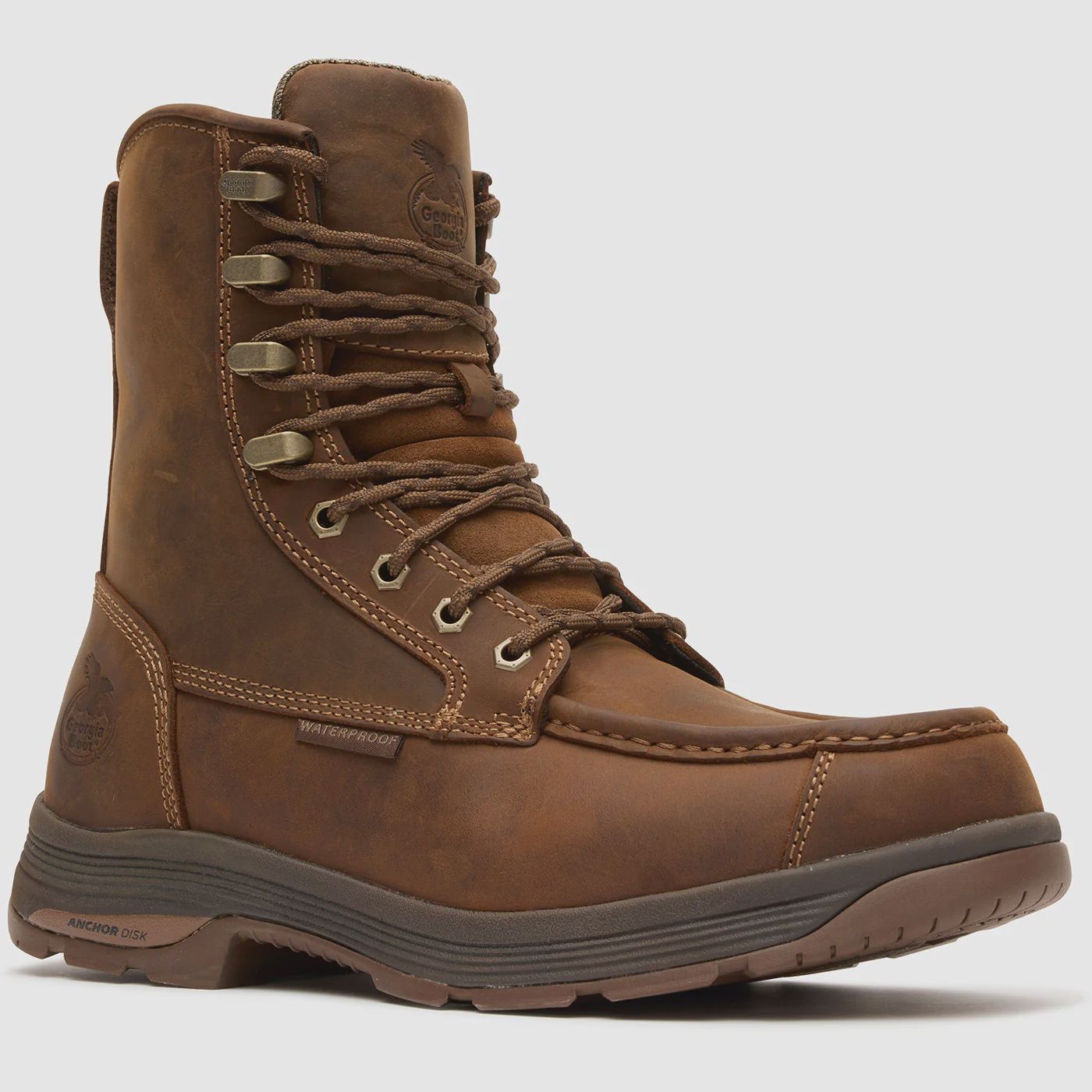 Athens Superlyte 8&quot; Waterproof Side Zip Moc Toe Boot