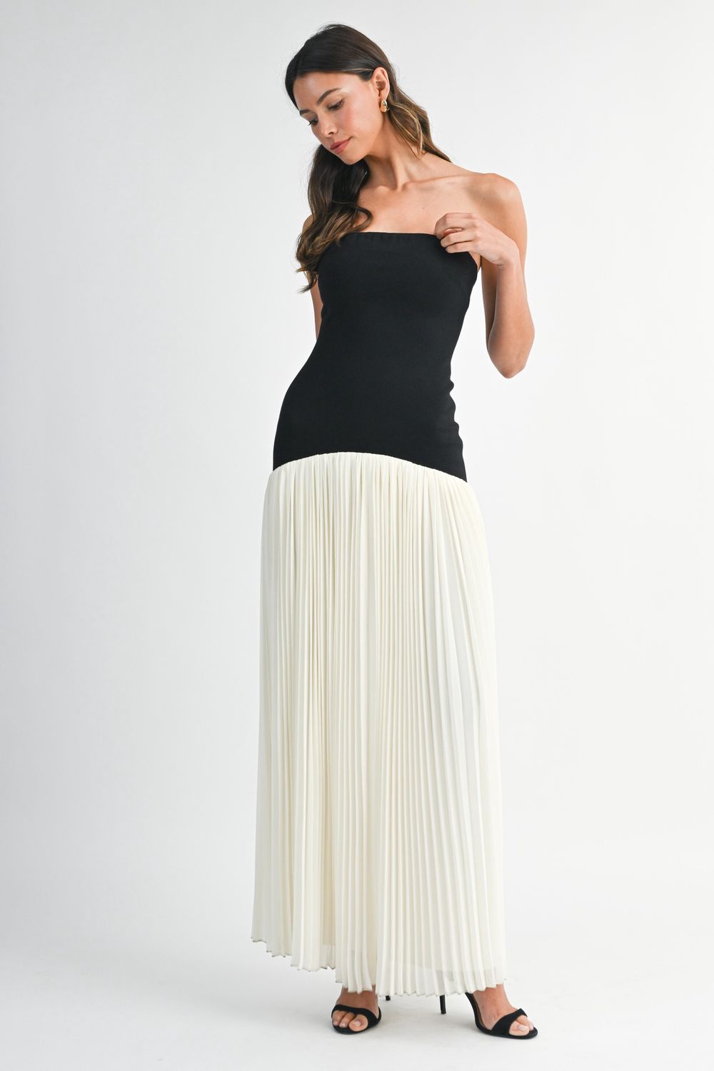 Over Again Strapless Maxi Dress