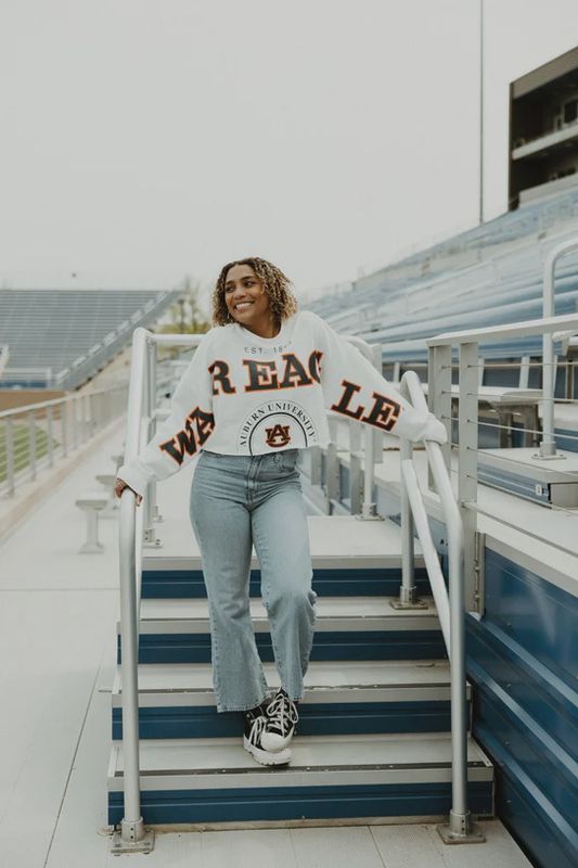 Auburn Phipps Split LS Cropped Shirt