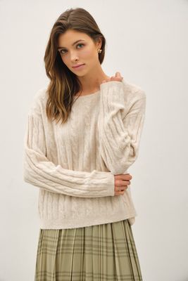 As You See It Cable Knit Sweater