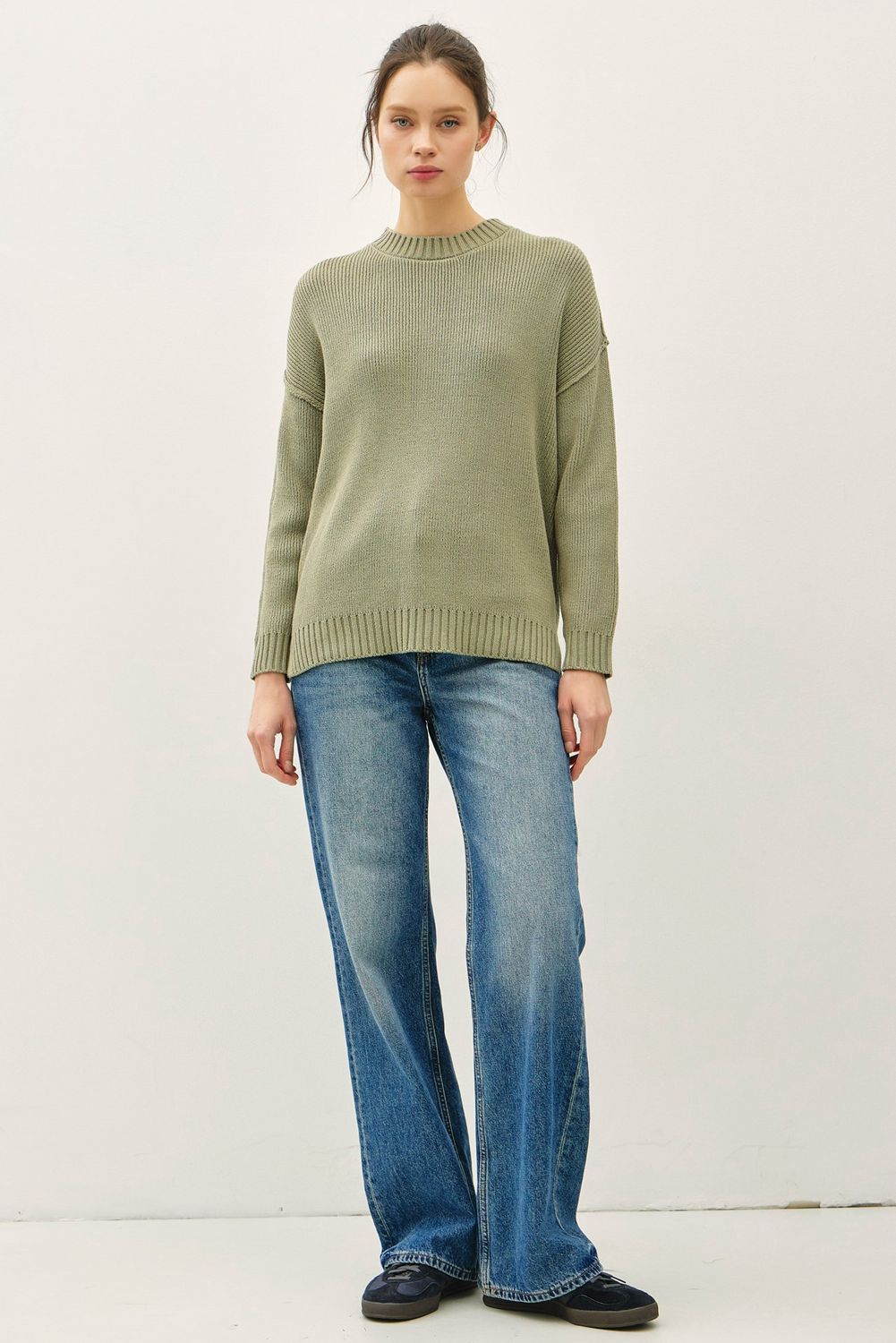 Top Of The Line Sweater, Color: Fern, Size: SML/MED