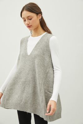You&#39;re Next Oversized Sweater Vest